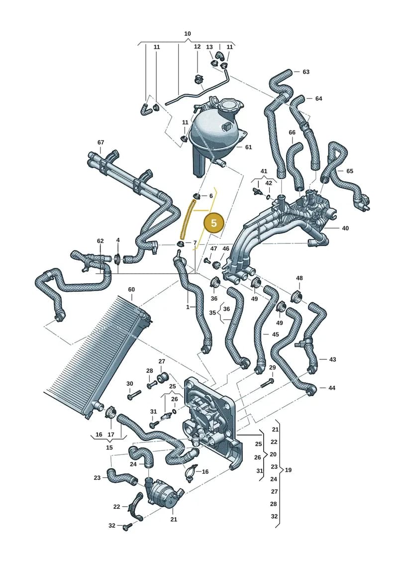 85H121081J — Audi Q6 e-tron (2023-2025) diagram f5s121000, position 5