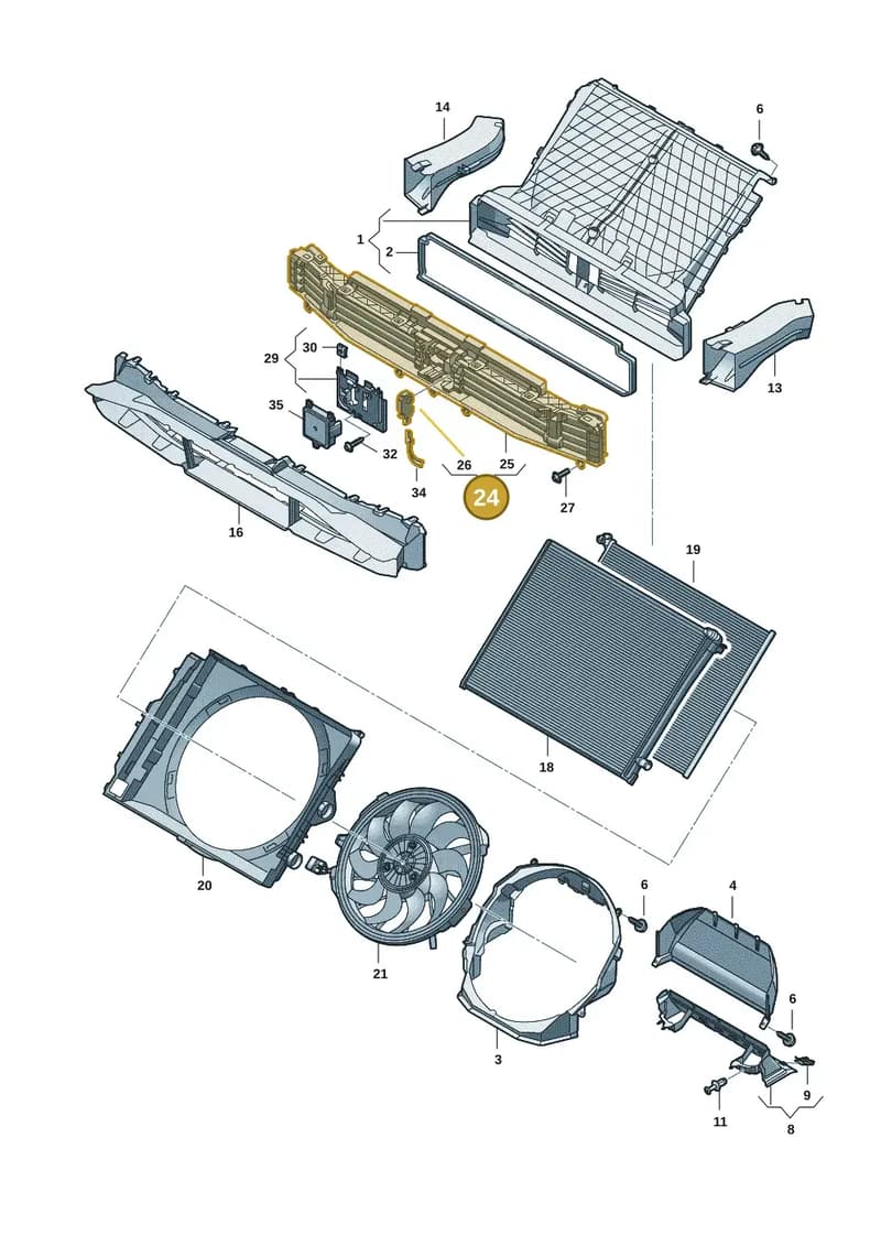 85H121219E — Audi Q6 e-tron (2023-2025) diagram f5s121990, position 24