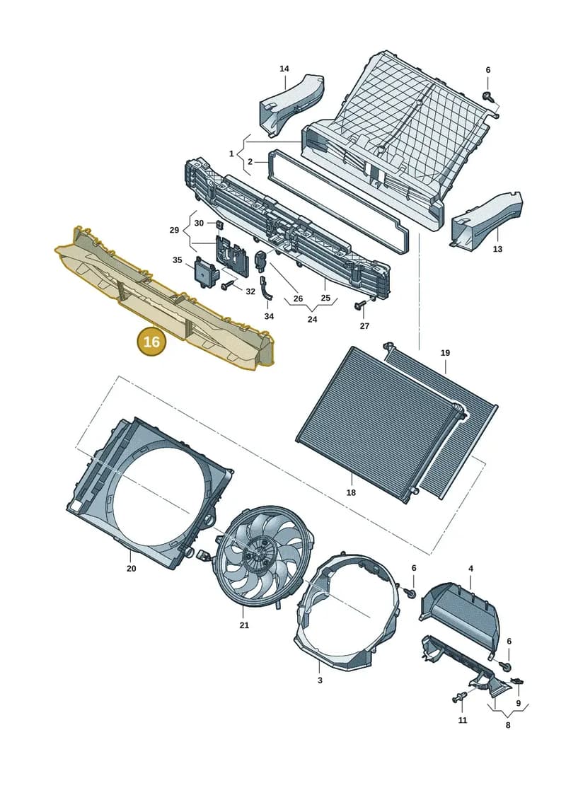 85H121333C — Audi Q6 e-tron (2023-2025) diagram f5s121990, position 16