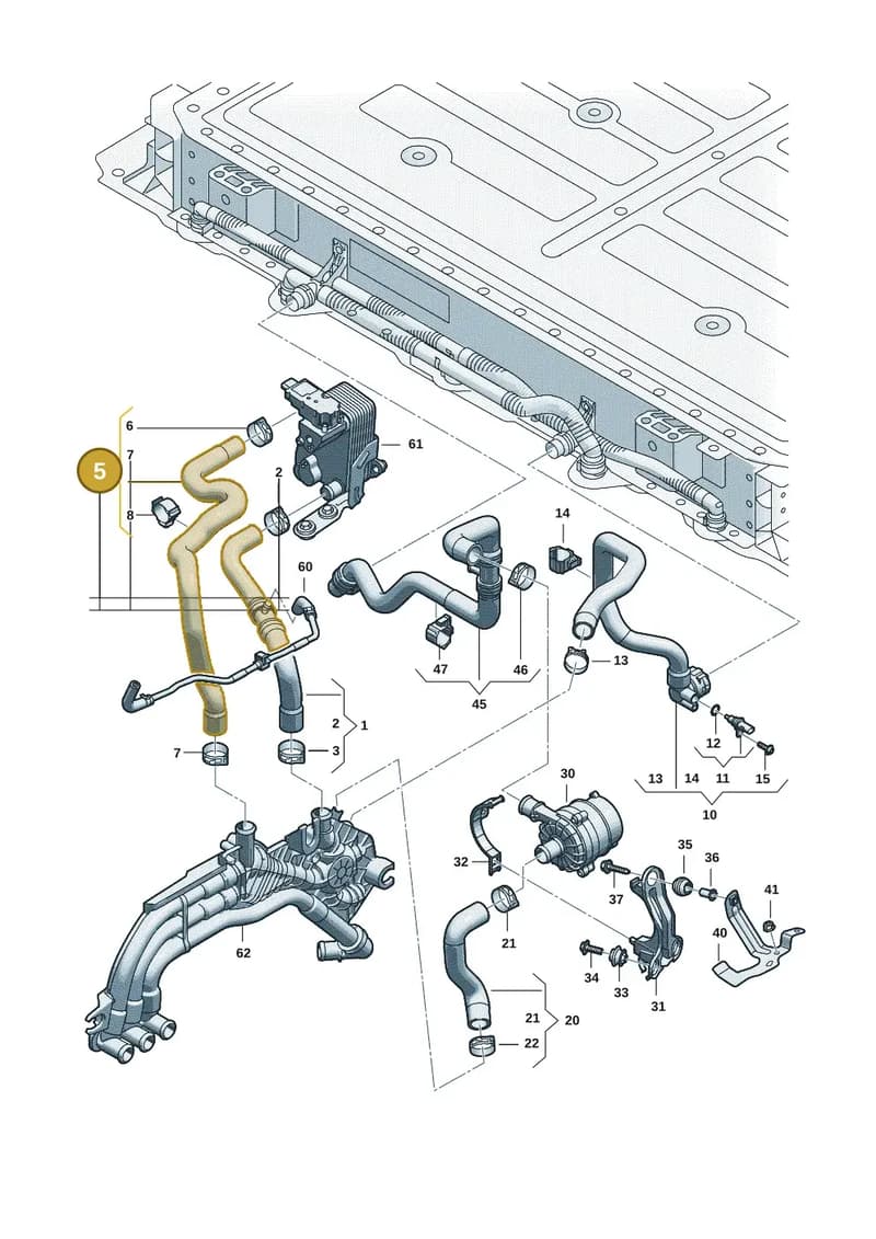 85H122063G — Audi Q6 e-tron (2023-2025) diagram f5s121010, position 5