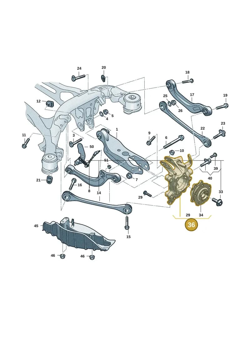 85H505432D — Audi Q6 e-tron (2023-2025) diagram f5s505300, position 36