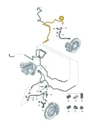 85H614727A Volkswagen Brake Line
