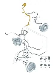 85H614728A Volkswagen Brake Line