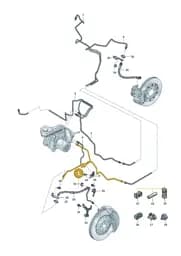 85H614743B Volkswagen Brake Pipe