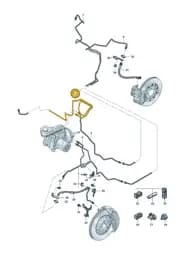85H614744A Volkswagen Brake Pipe