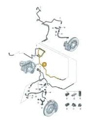85H614745 Volkswagen Brake Pipe