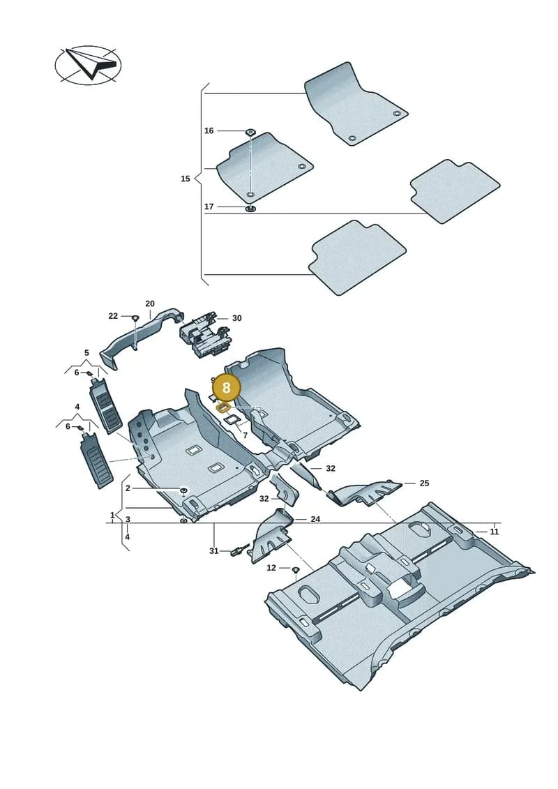 85H713887 — Audi Q6 e-tron (2023-2025) diagram f5s863000, position 8
