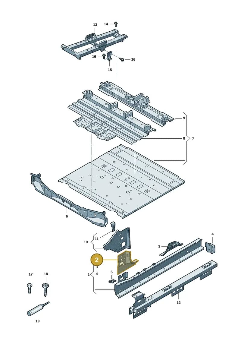 85H802624 — Audi Q6 e-tron (2023-2025) diagram f5s803020, position 2