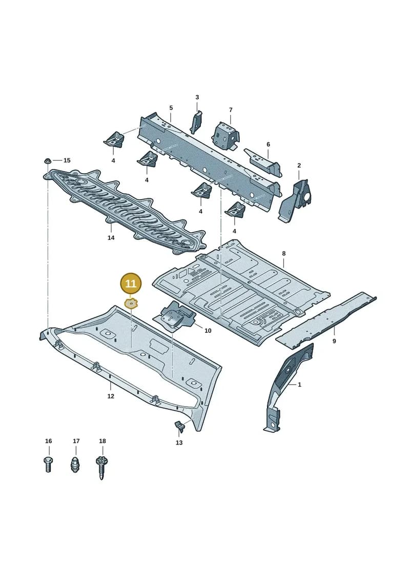 85H802696A — Audi Q6 e-tron (2023-2025) diagram f5s803050, position 11