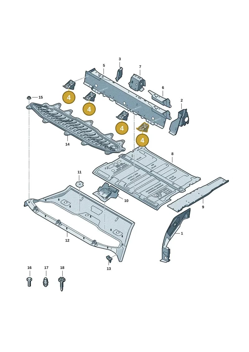 85H803125 — Audi Q6 e-tron (2023-2025) diagram f5s803050, position 4