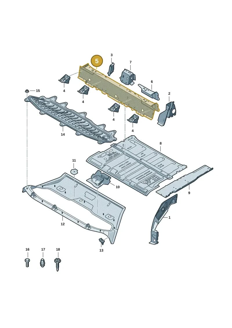 85H803131A — Audi Q6 e-tron (2023-2025) diagram f5s803050, position 5