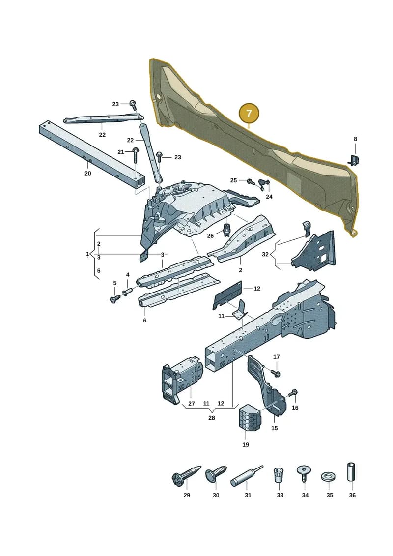 85H803221A — Audi Q6 e-tron (2023-2025) diagram f5s803000, position 7