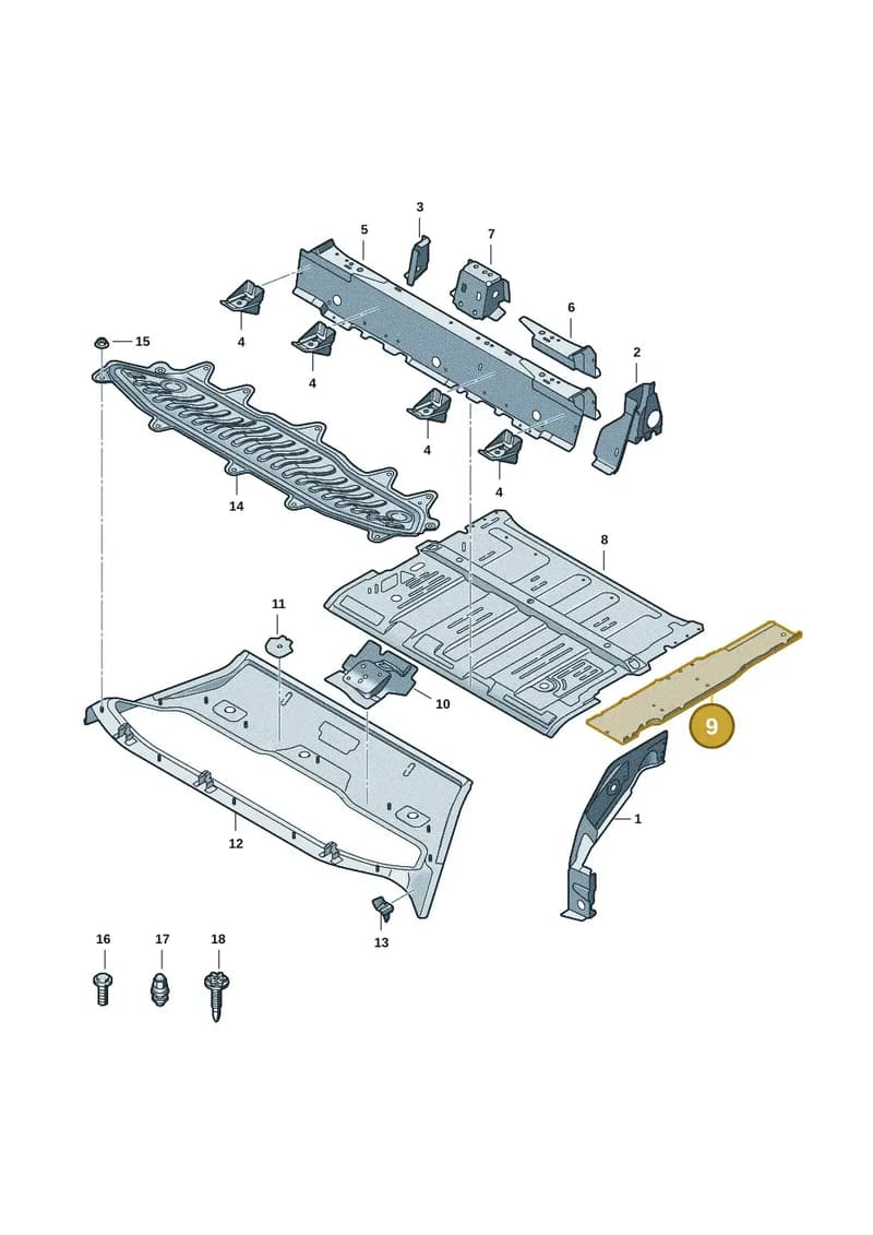85H803505 — Audi Q6 e-tron (2023-2025) diagram f5s803050, position 9