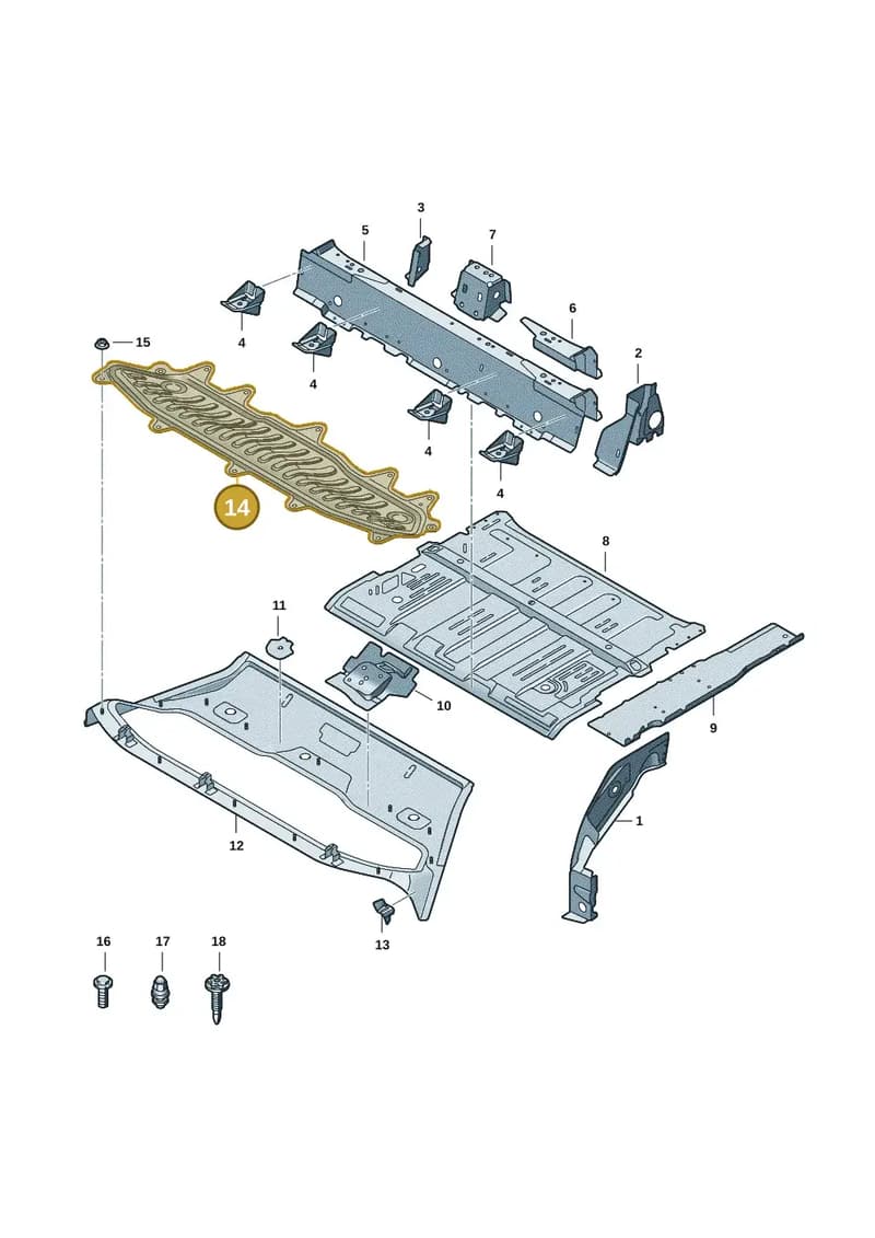 85H803592 — Audi Q6 e-tron (2023-2025) diagram f5s803050, position 14