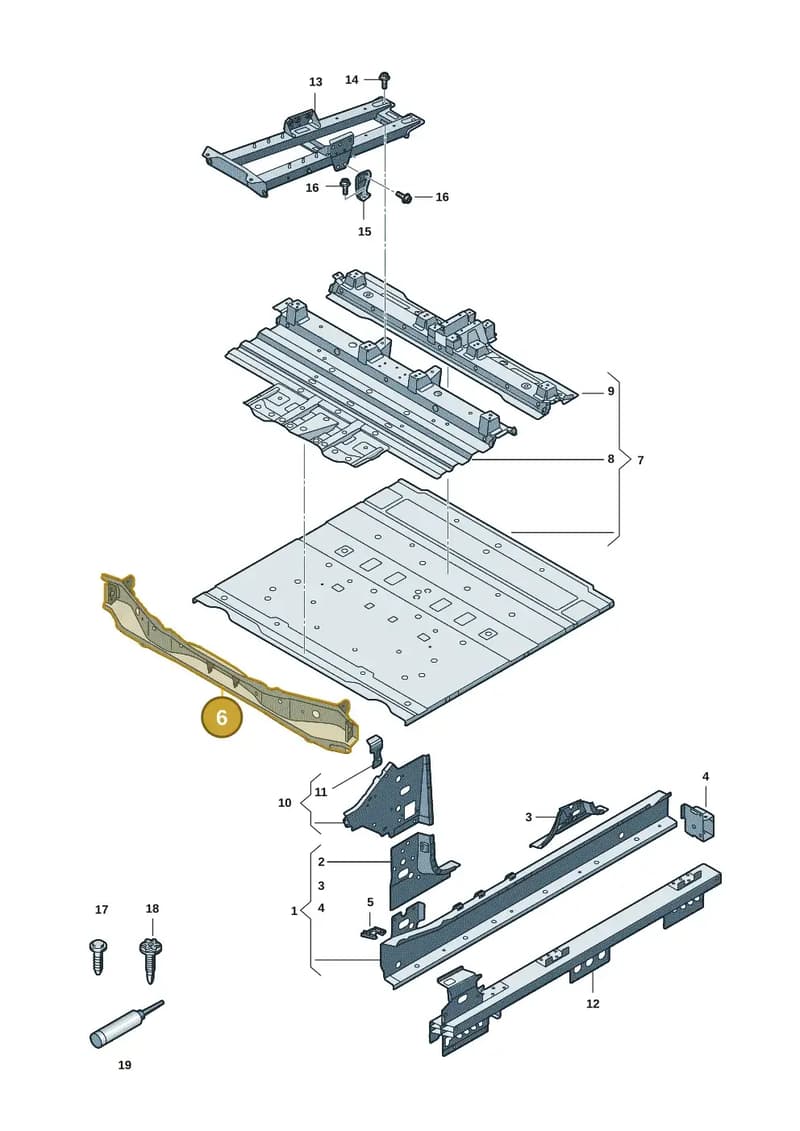 85H804235A — Audi Q6 e-tron (2023-2025) diagram f5s803020, position 6