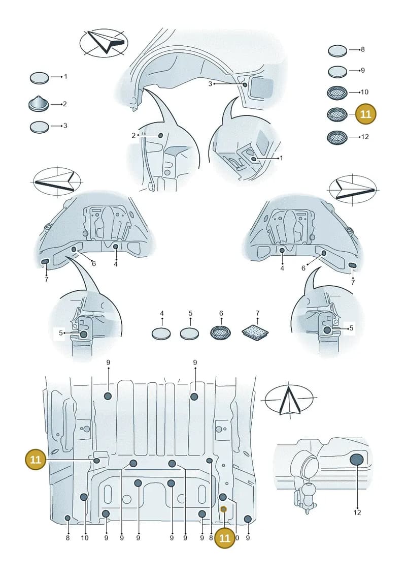 85H804297 — Audi Q6 e-tron (2023-2025) diagram f5s803035, position 11