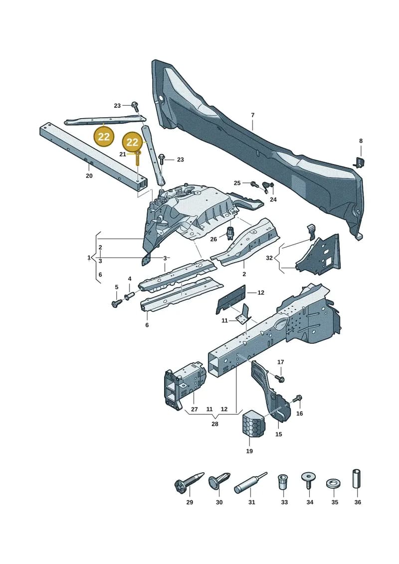 85H805252C — Audi Q6 e-tron (2023-2025) diagram f5s803000, position 22