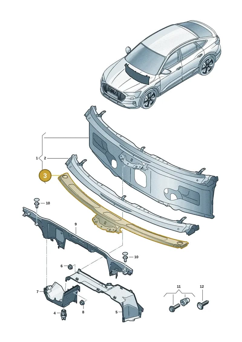 85H805341A — Audi Q6 e-tron (2023-2025) diagram f5s805010, position 3