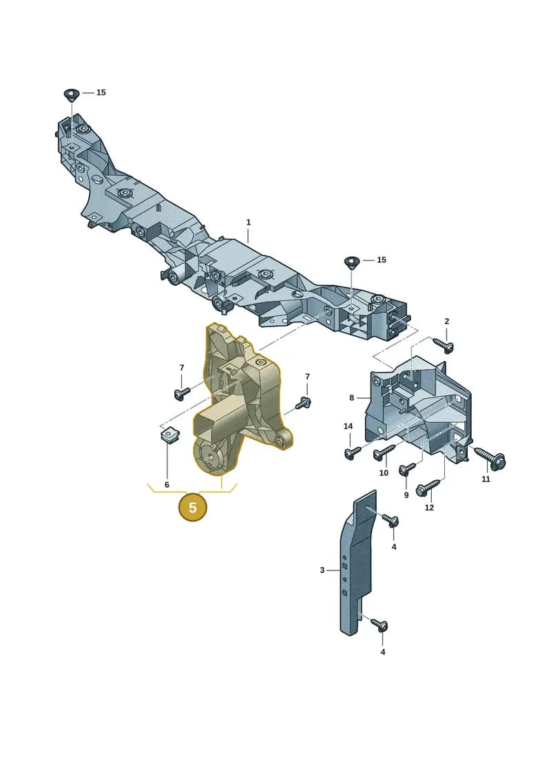 85H805607 — Audi Q6 e-tron (2023-2025) diagram f5s805000, position 5