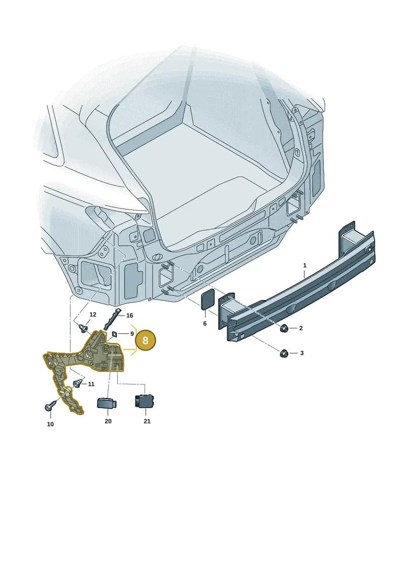 85H807454A — Audi Q6 e-tron (2023-2025) diagram f5s807500, position 8