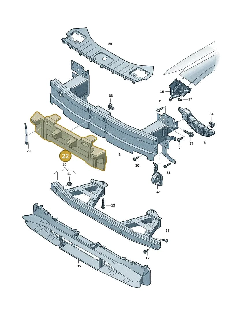 85H807550 — Audi Q6 e-tron (2023-2025) diagram f5s807000, position 22