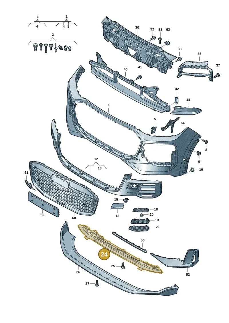 85H807611 — Audi Q6 e-tron (2023-2025) diagram f5s807100, position 24