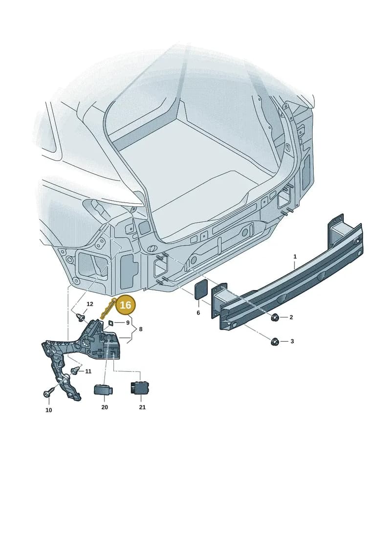 85H807739 — Audi Q6 e-tron (2023-2025) diagram f5s807500, position 16