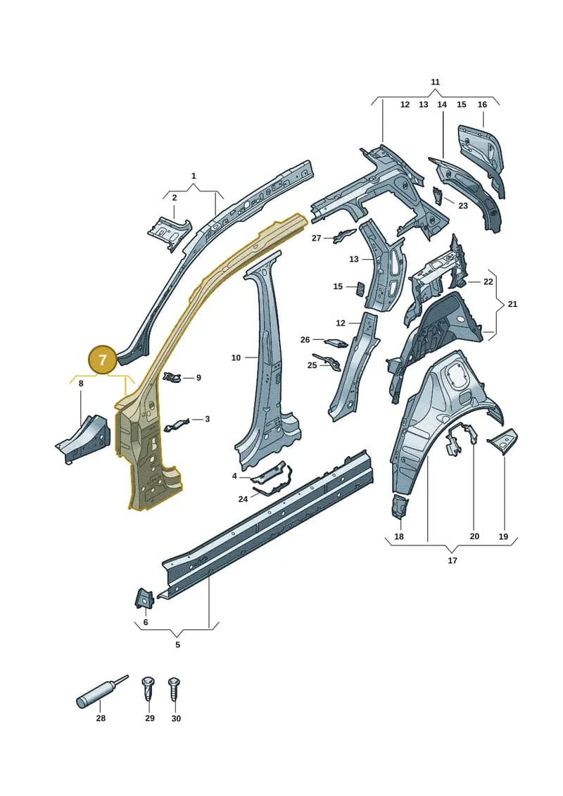 85H809202 — Audi Q6 e-tron (2023-2025) diagram f5s809000, position 7