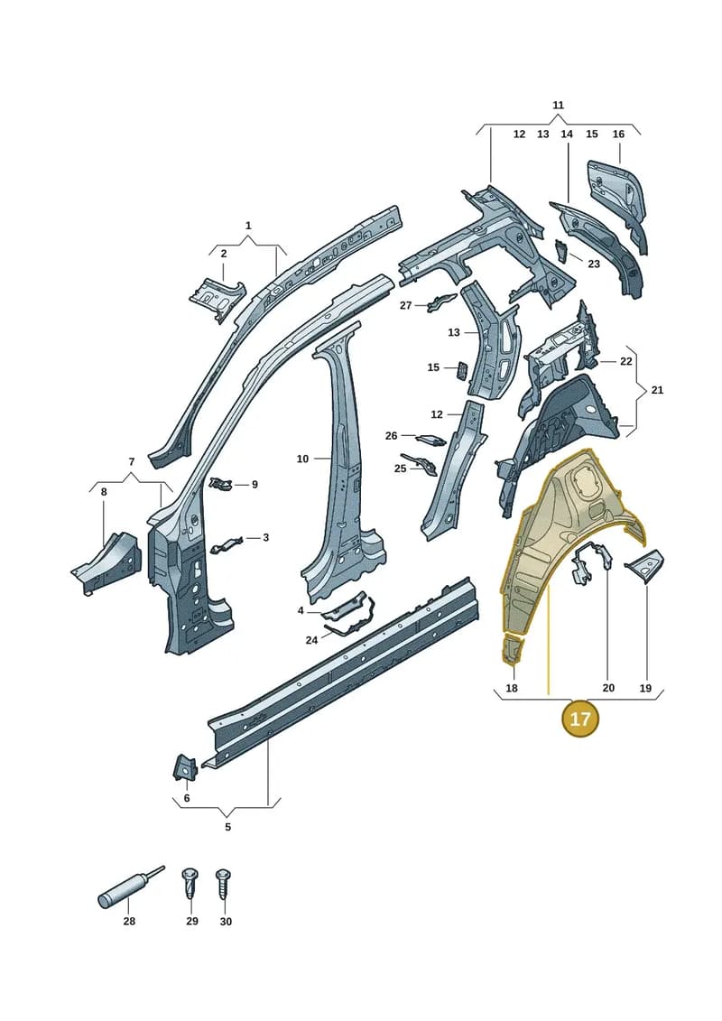 85H809410 — Audi Q6 e-tron (2023-2025) diagram f5s809000, position 17