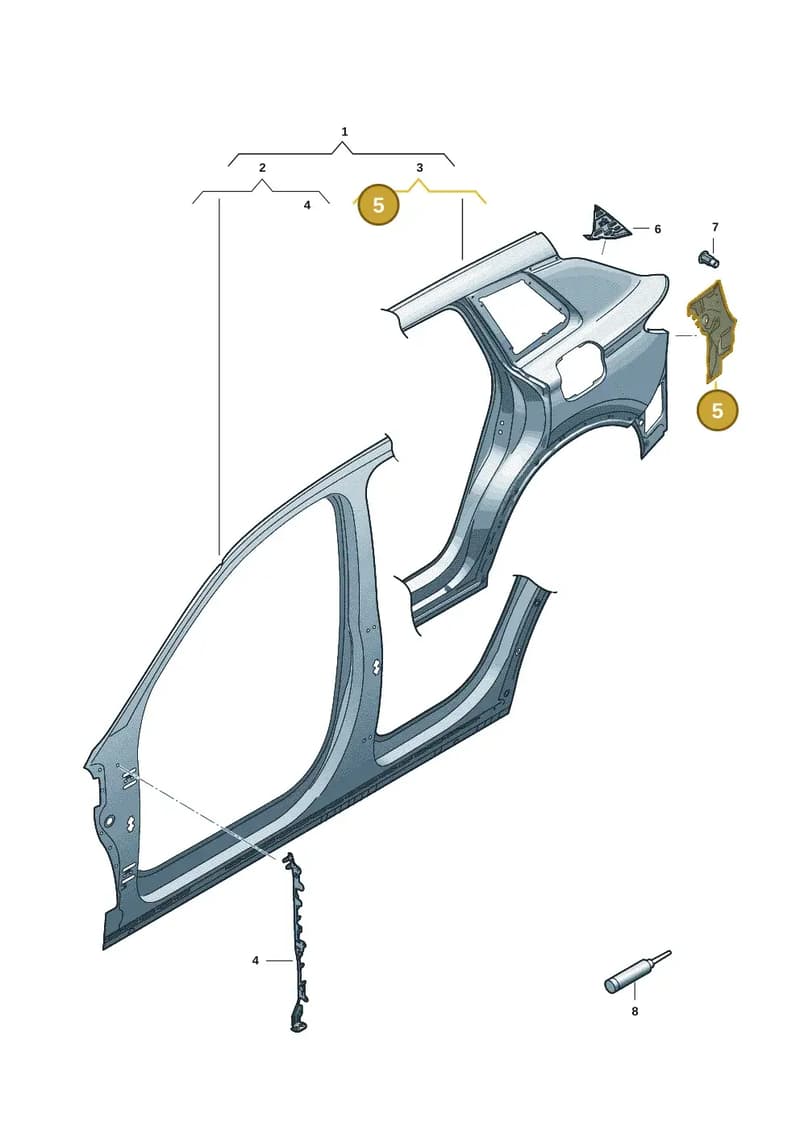 85H809650A — Audi Q6 e-tron (2023-2025) diagram f5s809050, position 5