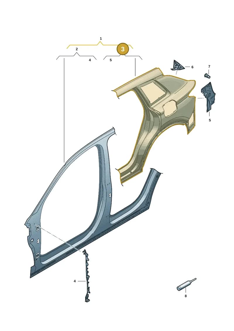 85H809838 — Audi Q6 e-tron (2023-2025) diagram f5s809050, position 3