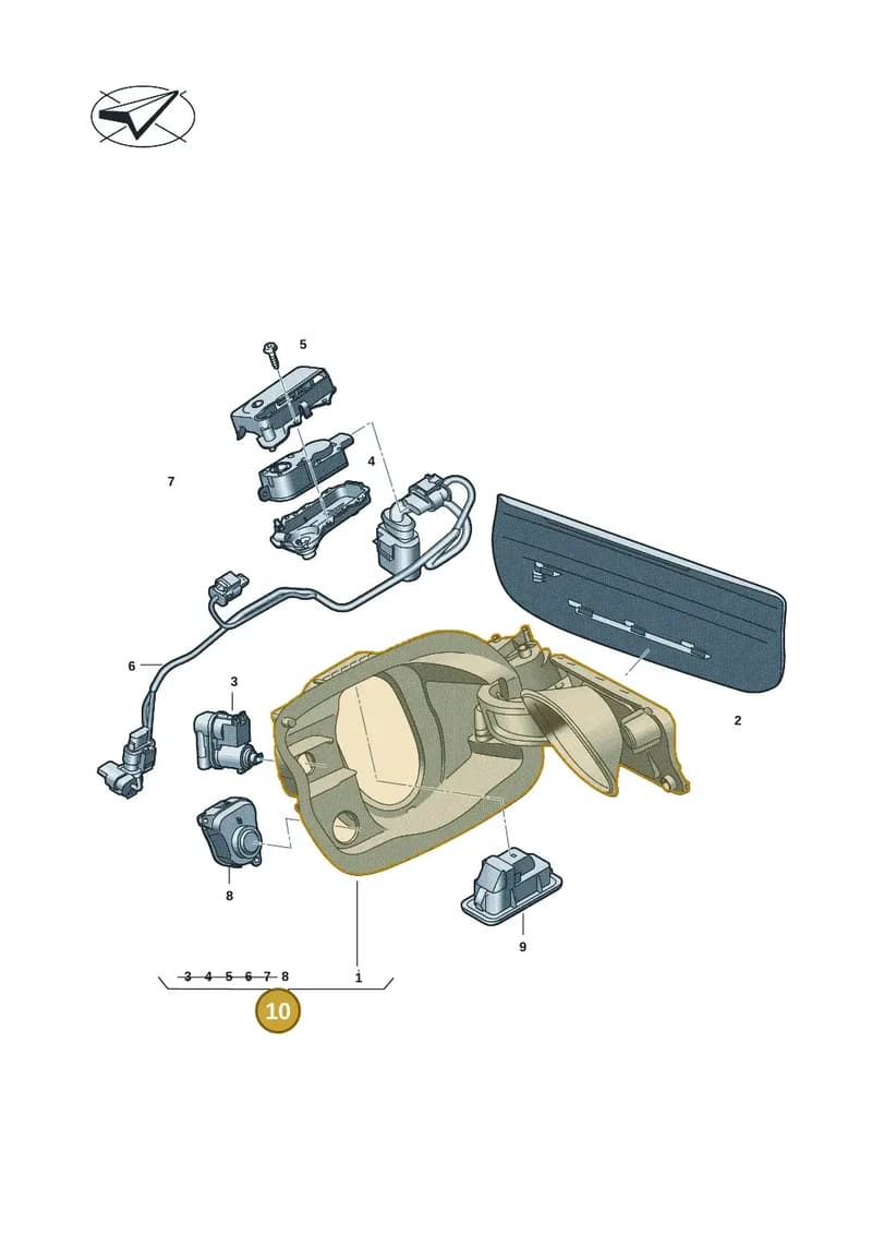 85H810002A — Audi Q6 e-tron (2023-2025) diagram f5r809090, position 10