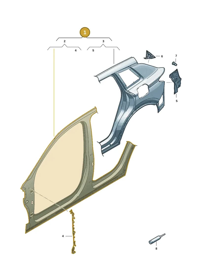 85H810076TA — Audi Q6 e-tron (2023-2025) diagram f5s809050, position 1