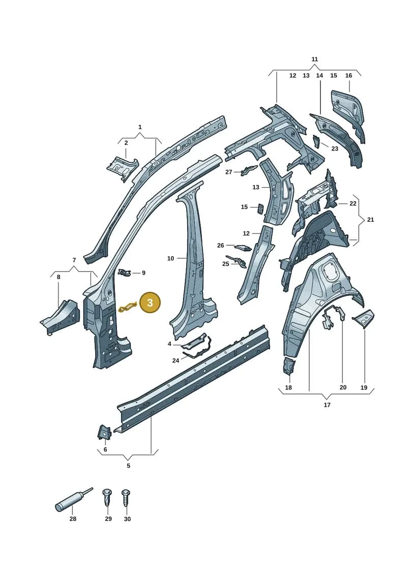 85H810715 — Audi Q6 e-tron (2023-2025) diagram f5s809000, position 3