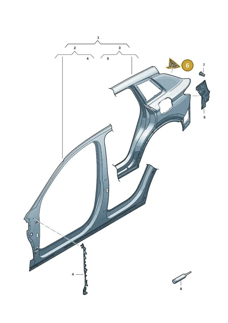 85H810865 — Audi Q6 e-tron (2023-2025) diagram f5s809050, position 6