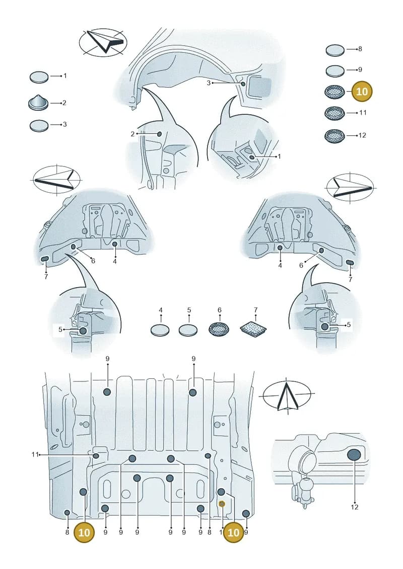 85H813583A — Audi Q6 e-tron (2023-2025) diagram f5s803035, position 10