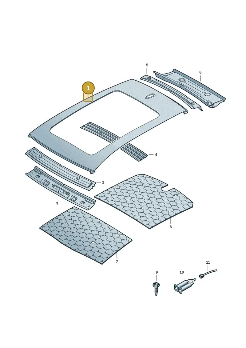85H817017 — Audi Q6 e-tron (2023-2025) diagram f5s817000, position 1
