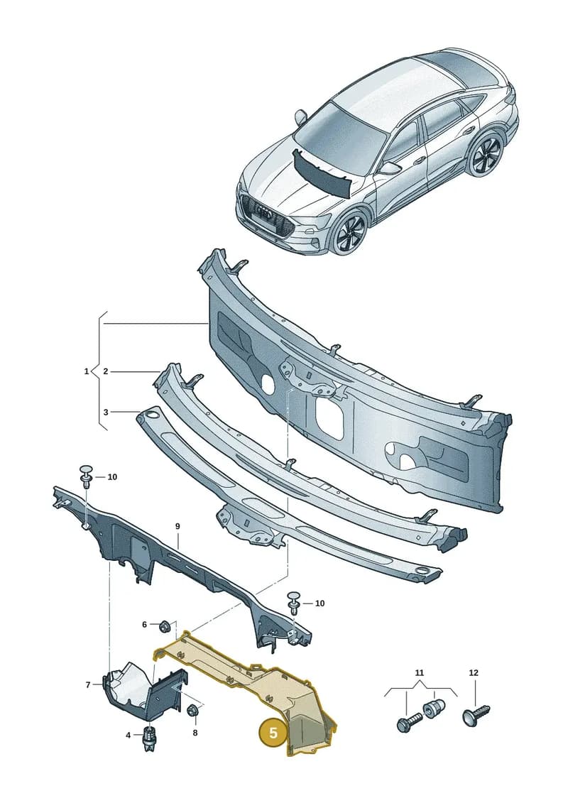 85H819524E — Audi Q6 e-tron (2023-2025) diagram f5s805010, position 5