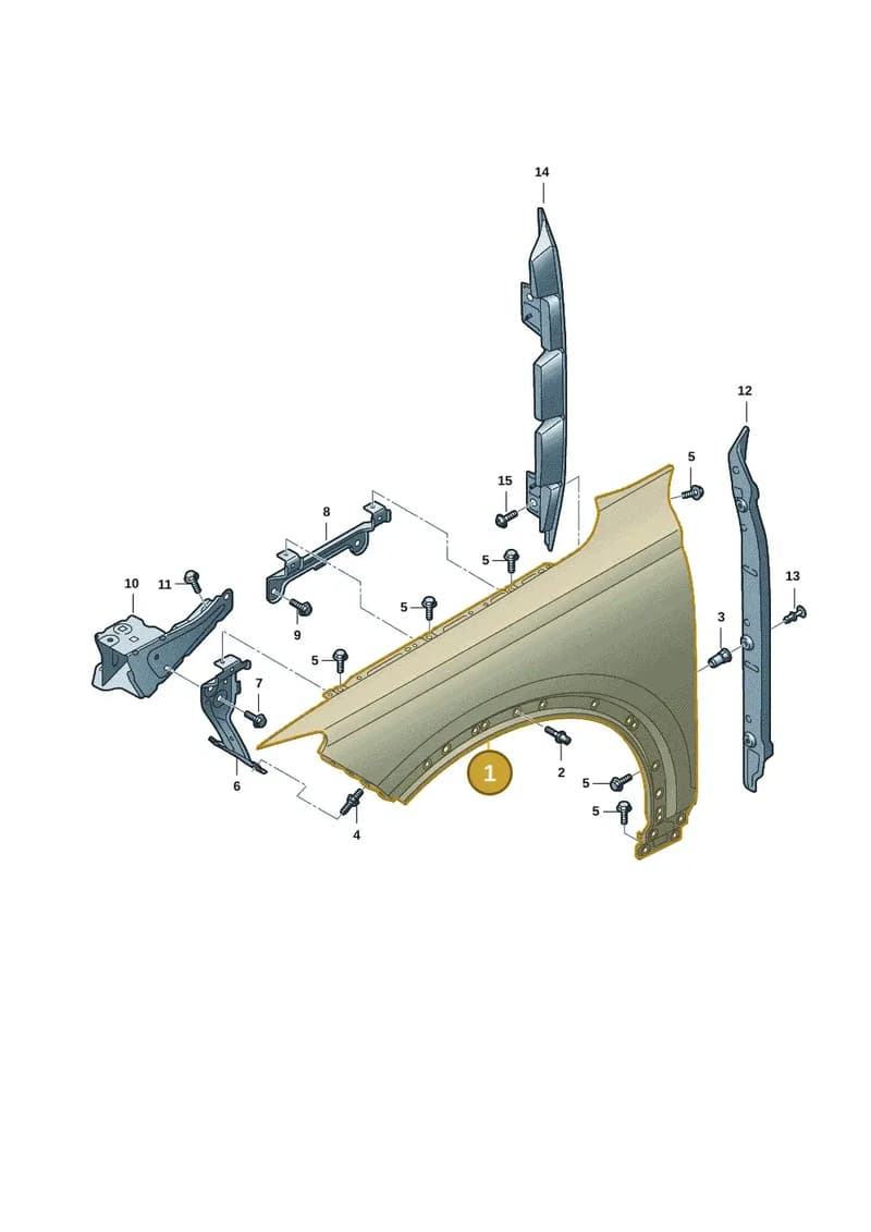 85H821105 — Audi Q6 e-tron (2023-2025) diagram f5s821000, position 1
