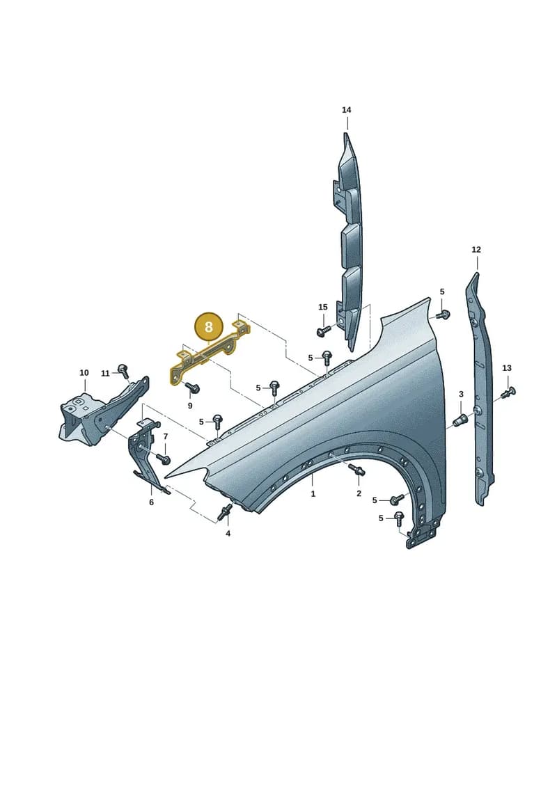 85H821167 — Audi Q6 e-tron (2023-2025) diagram f5s821000, position 8