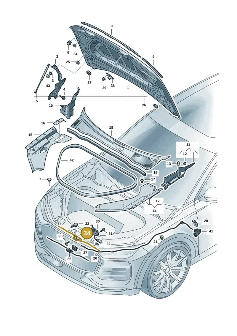 85H823529 — Audi Q6 e-tron (2023-2025) diagram f5s823000, position 34