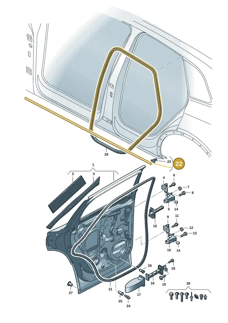 85H833177 — Audi Q6 e-tron (2023-2025) diagram f5s833010, position 22