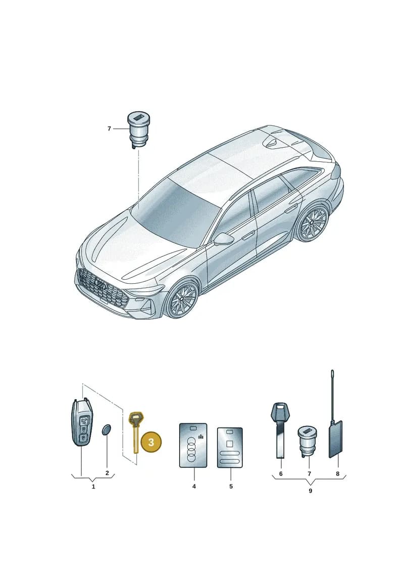 85H837216 — Audi A5 Avant (2024-2025) diagram 8wk837010, position 3
