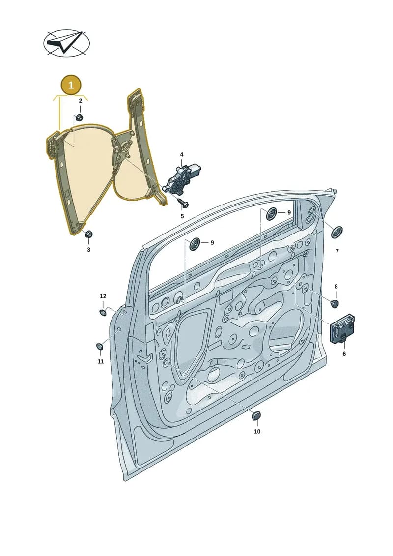 85H837461A — Audi Q6 e-tron (2023-2025) diagram f5s837060, position 1