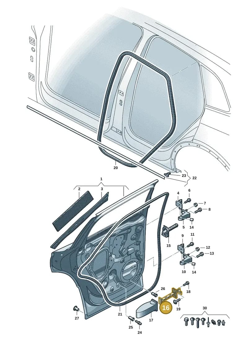 85H839249 — Audi Q6 e-tron (2023-2025) diagram f5s833010, position 16