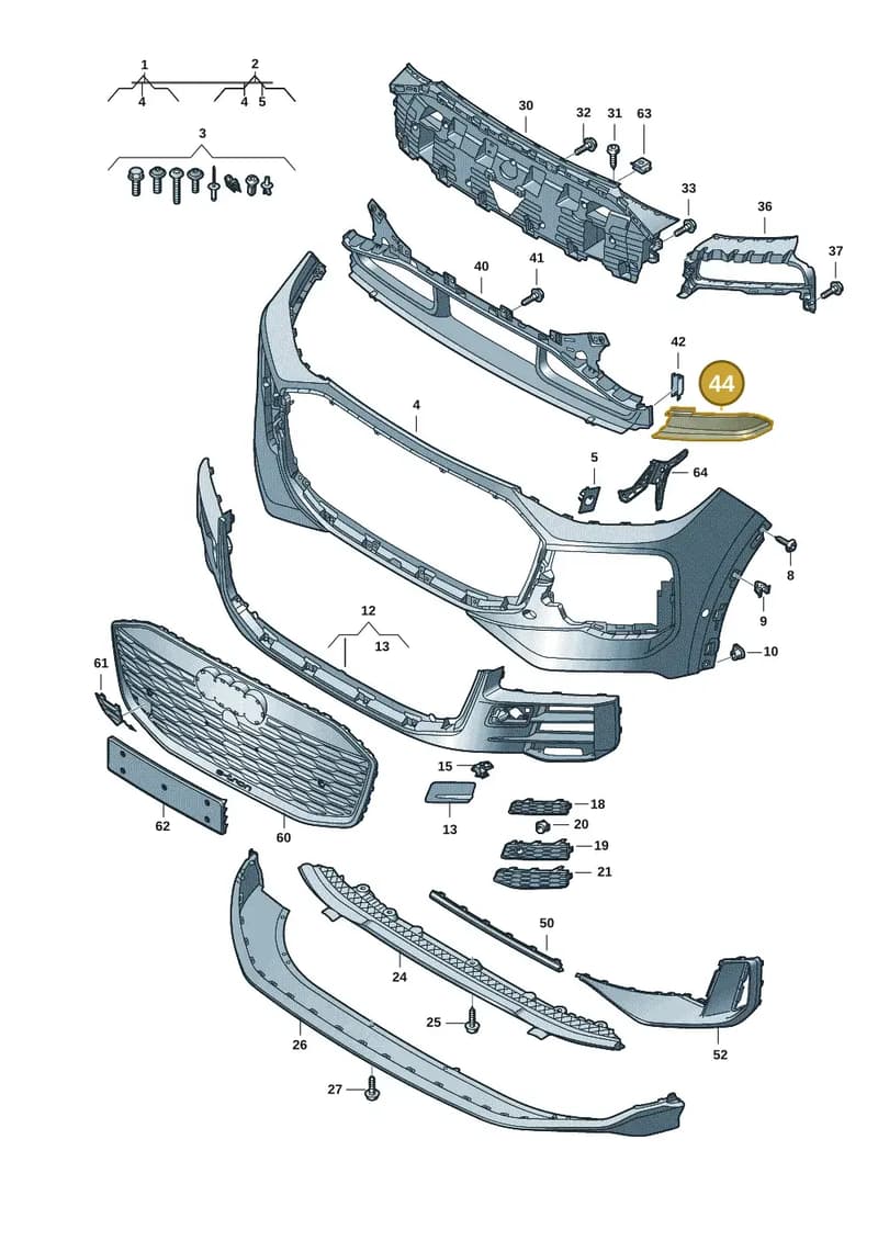 85H8533349B9 — Audi Q6 e-tron (2023-2025) diagram f5s807100, position 44