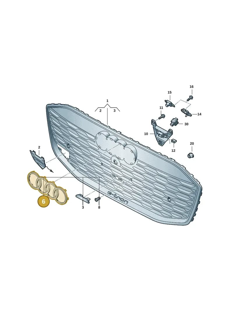 85H853605C90A — Audi Q6 e-tron (2023-2025) diagram f5s853300, position 6