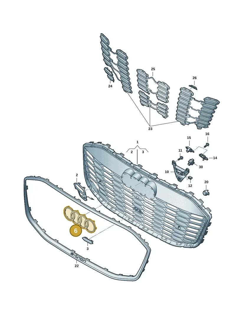 85H853605F716 — Audi Q6 e-tron (2023-2025) diagram f5s853400, position 6