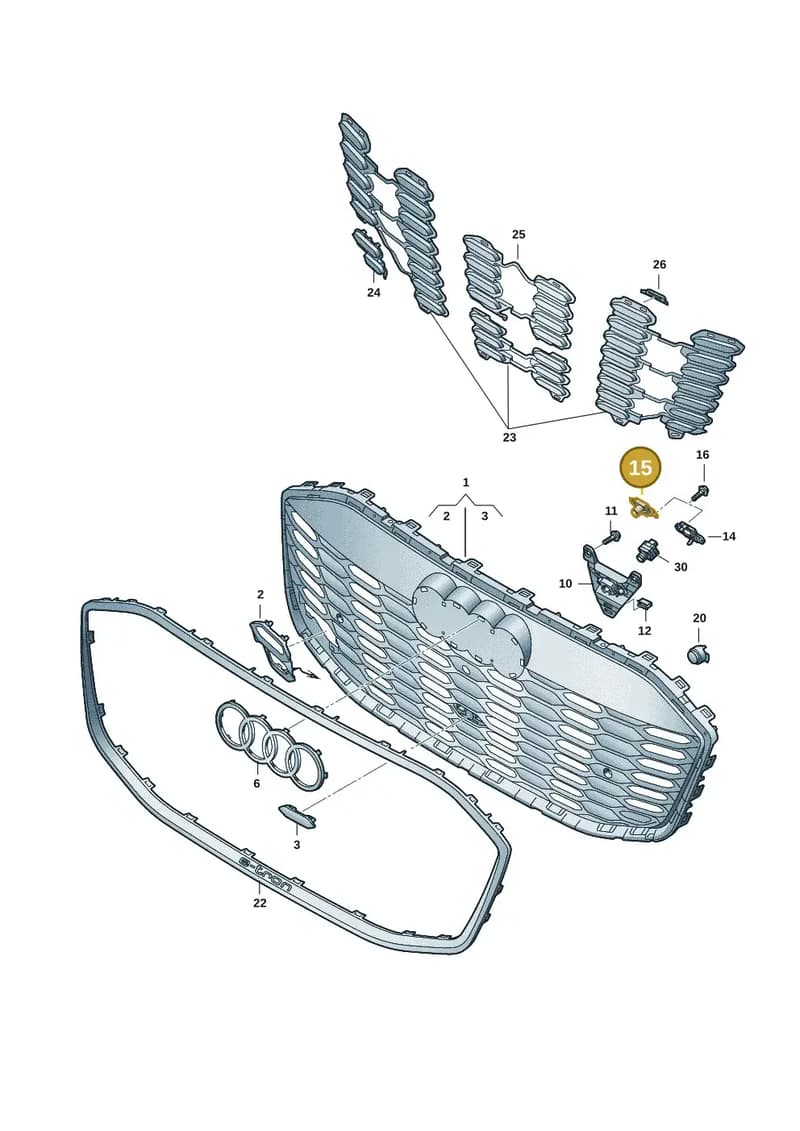 85H853795B — Audi Q6 e-tron (2023-2025) diagram f5s853400, position 15