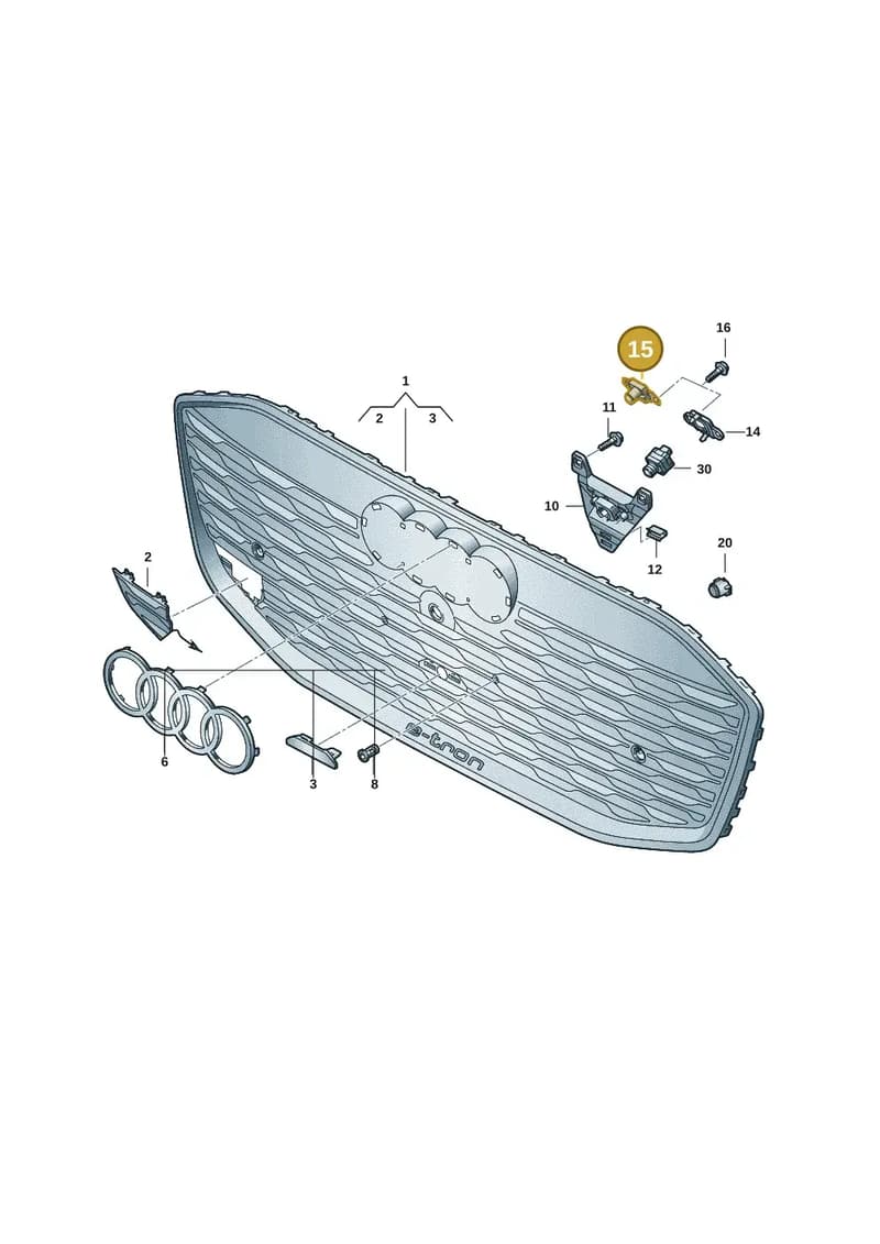 85H853795B — Audi Q6 e-tron (2023-2025) diagram f5s853300, position 15